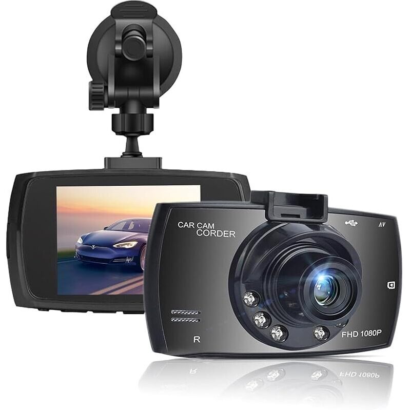 Crlkssjx 2.4-in 1080p High-Definition Dash Cam w/Super Night Vision
