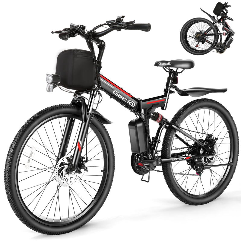 Gocio 500W 26-in Electric Bicycles Foldable Ebike UL2849