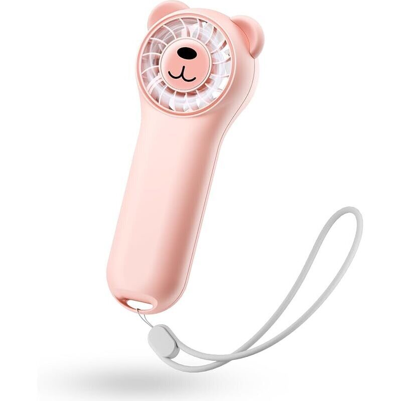 Mini Handheld Fan with Bear Ears - Perfect Cooling Companion