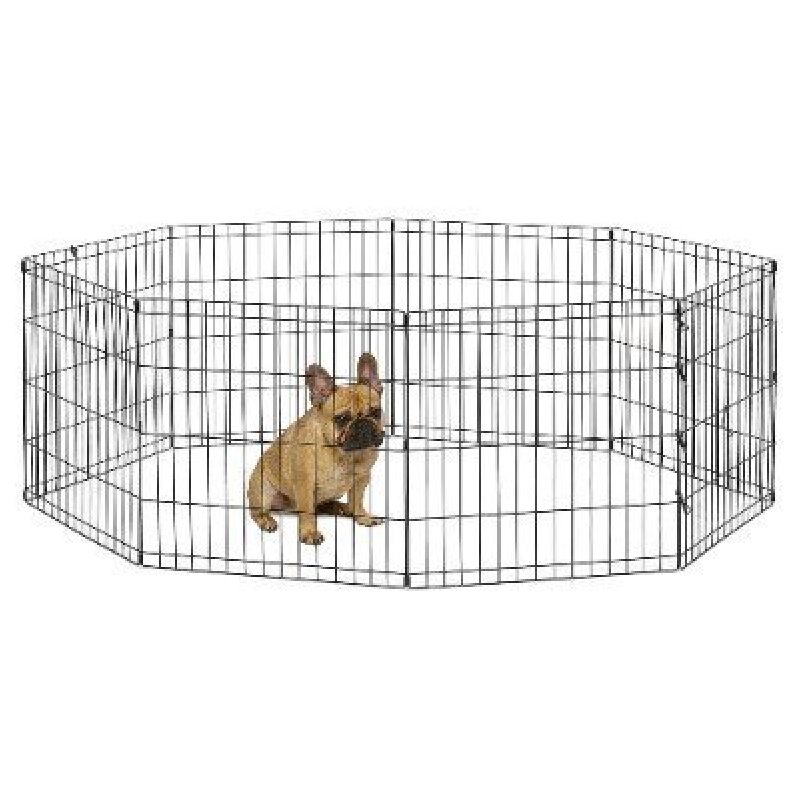 24-Inch Pet Playpen for Dogs and Cats - Durable, Foldable, Easy to Clean