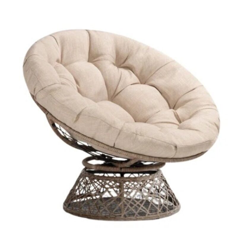 Bayou Breeze Ariyelle Swivel Papasan Accent Chair with Thick Cushion - $99 Deal