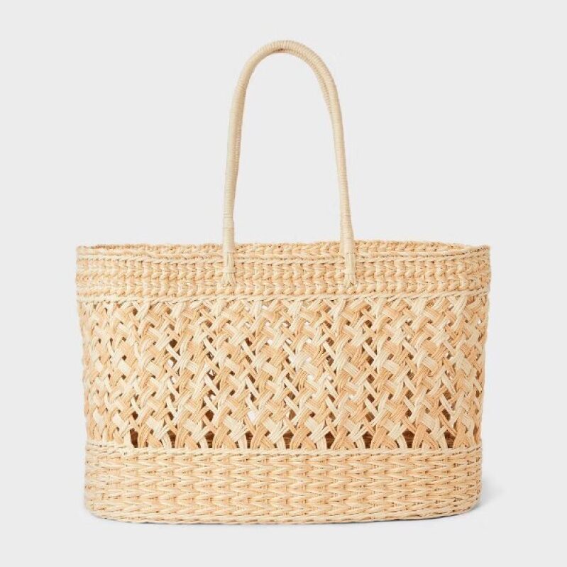 Shade & Shore XL Straw Tote Handbag - Beach-Ready & Affordable