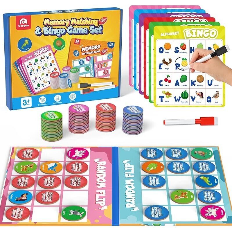Alphabet Bingo Game for Kids - Fun Learning ABCs