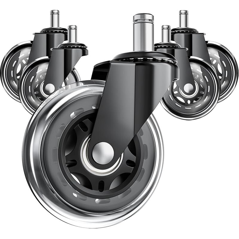 Upgrade Your Office Chair with ASHGOOB 3 Inch Wheels - Set of 5