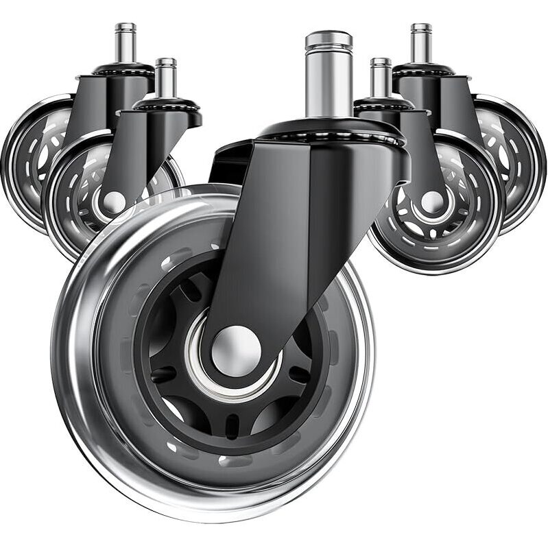 Upgrade Your Office Chair with ASHGOOB 3 Inch Wheels - Set of 5