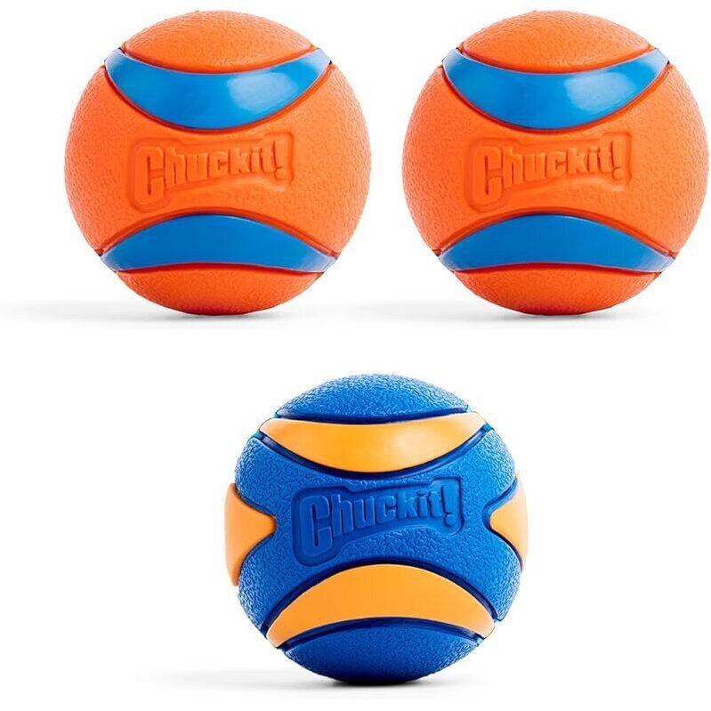 Chuckit! Ultra Squeaker Ball Dog Toy, Medium, 3-Pack