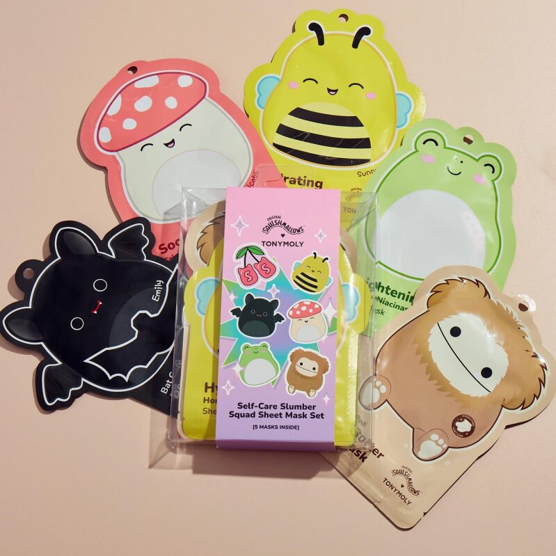 Tonymoly x Squishmallows Self-Care Slumber Squad Sheet Mask Set 5pc