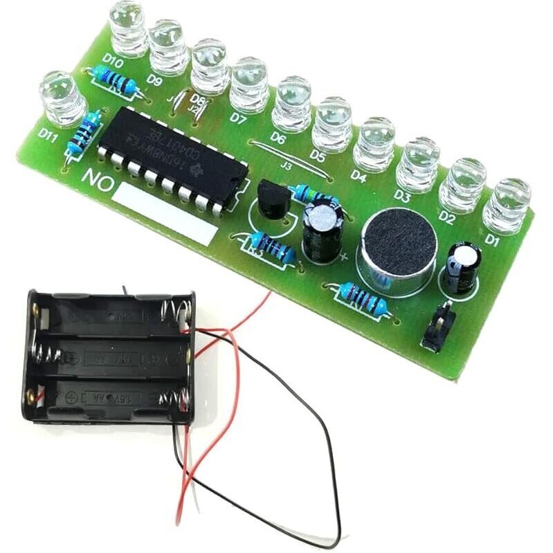 10 LED Soldering Practice Board - Perfect for Electronics Enthusiasts
