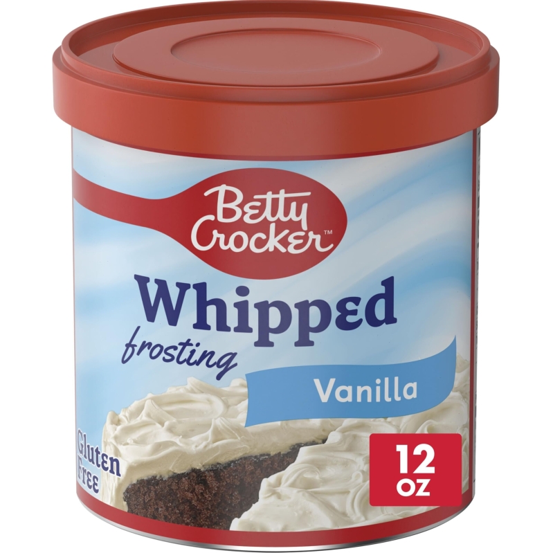 Betty Crocker Whipped Vanilla Frosting, 12oz - Perfect for Cakes & Cookies