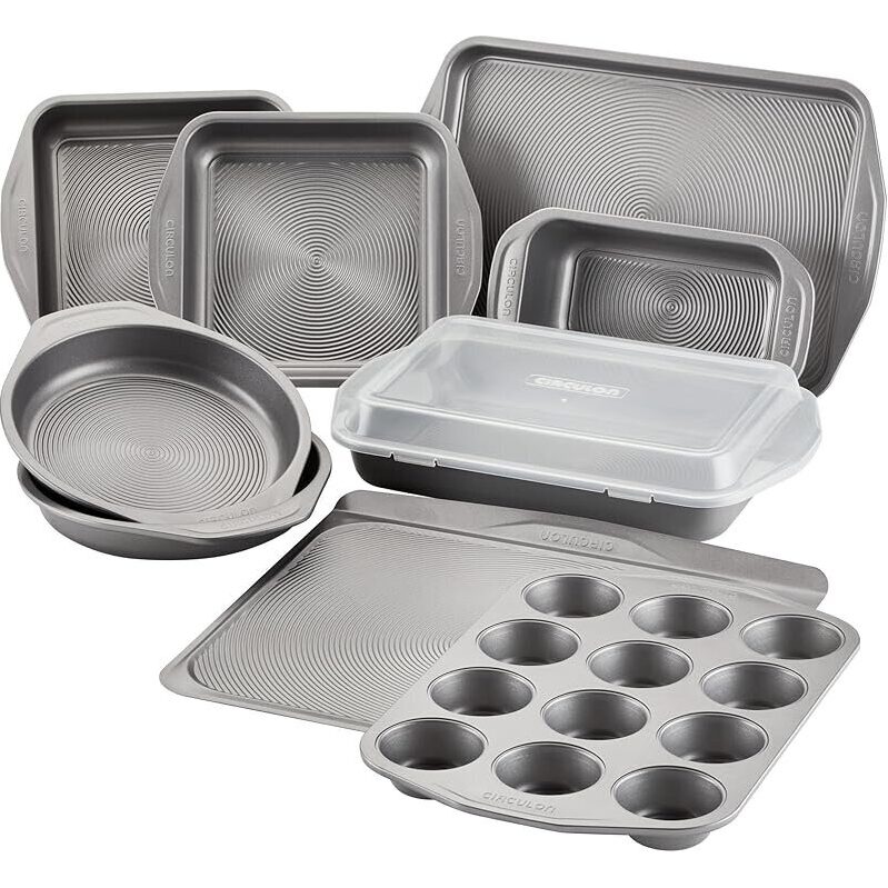 10-Piece Total Nonstick Bakeware Set - Ultimate Baking Solution