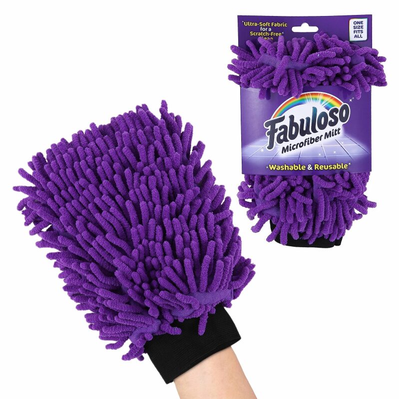 Fabuloso Microfiber Cleaning Mitt Glove - Reusable and Washable