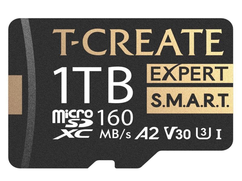 TEAMGROUP 1TB T-Create Expert S.M.A.R.T A2 microSDXC Memory Card - High Capacity Storage