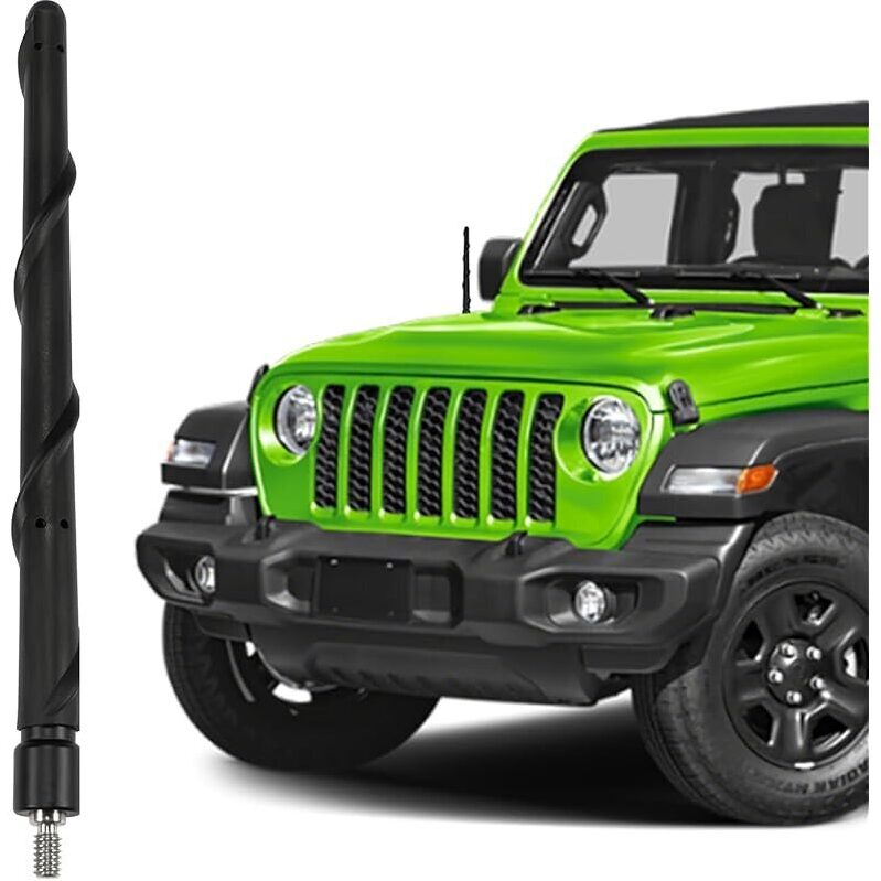 KSaAuto Short Antenna for Jeep Wrangler Gladiator - Factory Match, Car Wash Safe