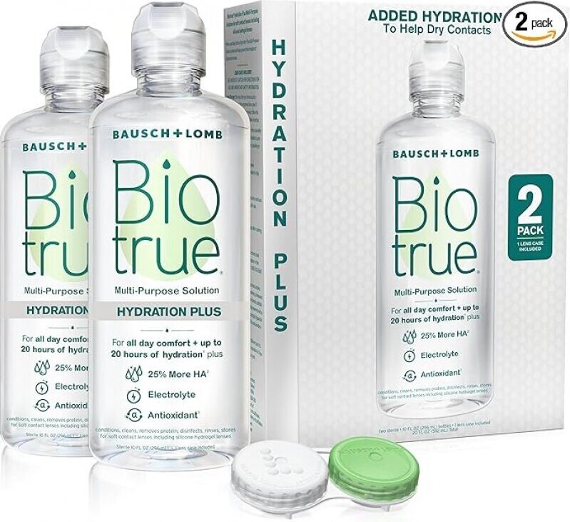 Biotrue Hydration Plus Contact Lens Solution - 2 Pack