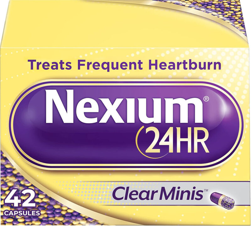 Nexium 24HR Clear Minis: 42 Capsules for Frequent Heartburn Relief