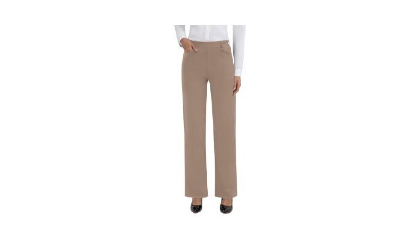 TOPYOGAS Womens High Waist Wide Leg Dress Pants - Business Casual Stretchy Work Pants