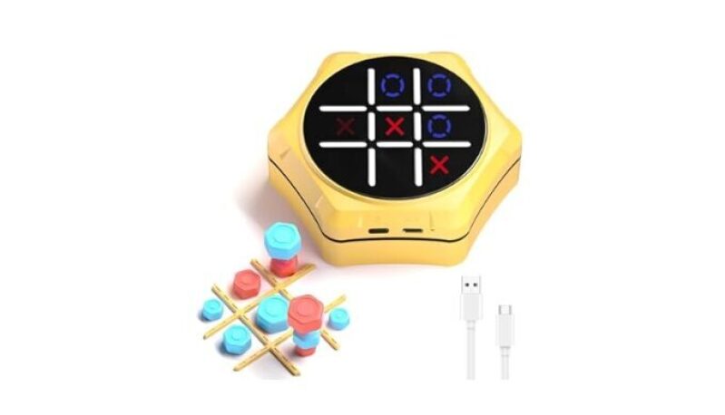 Portable Electronic Tic Tac Toe Game - Perfect for On-the-Go Fun