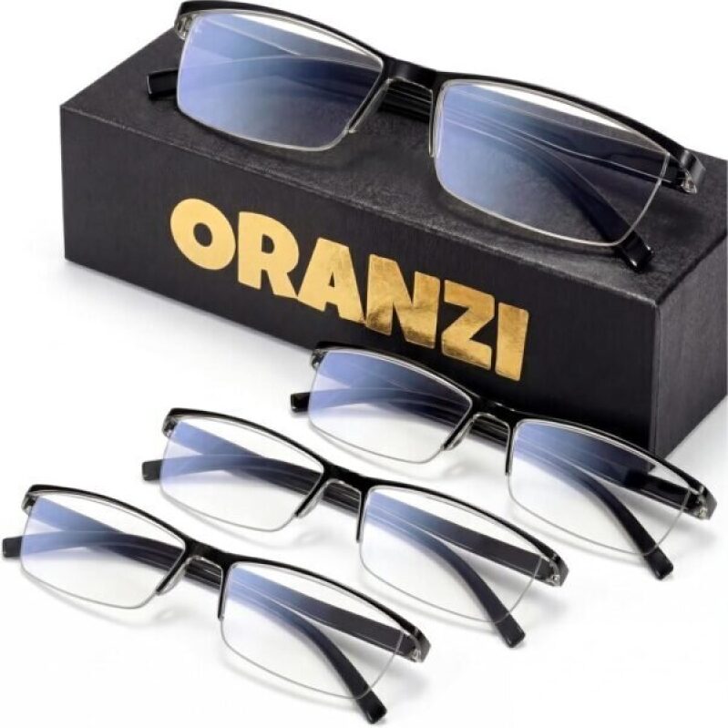 ORANZI Men's Blue Light Reading Glasses - Perfect for Computer Work and Reading