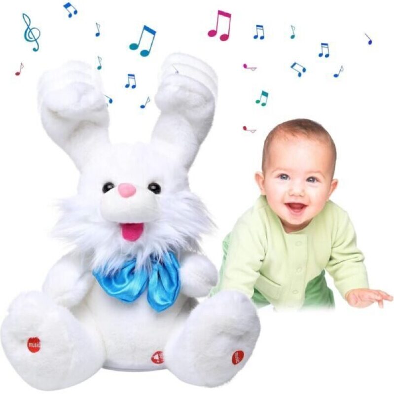 Interactive Peek A Boo Bunny Singing Toy for Kids - 59% Discount
