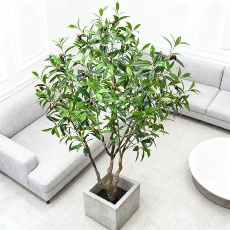 7.5ft Lifelike Artificial Olive Tree - 50% Discount