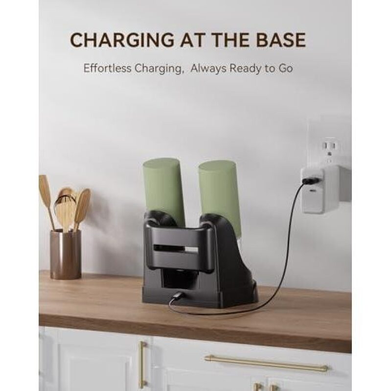 Dual Charging Electric Grinder Set with Adjustable Settings - 50% Off