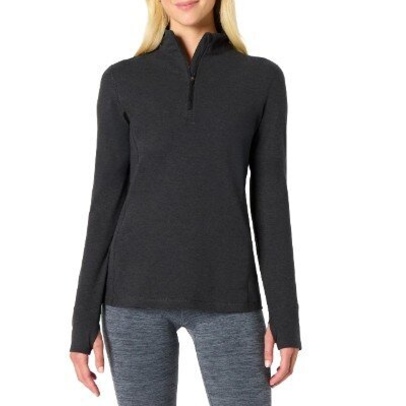 Amazon Essentials Women's Quarter-Zip Fitness Top