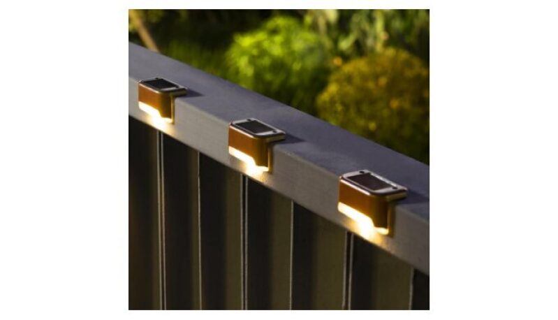 SOLPEX Solar Deck Lights Outdoor 16 Pack - Waterproof LED Solar Lights for Stairs, Steps, Fence, Yard, Patio, and Pathway