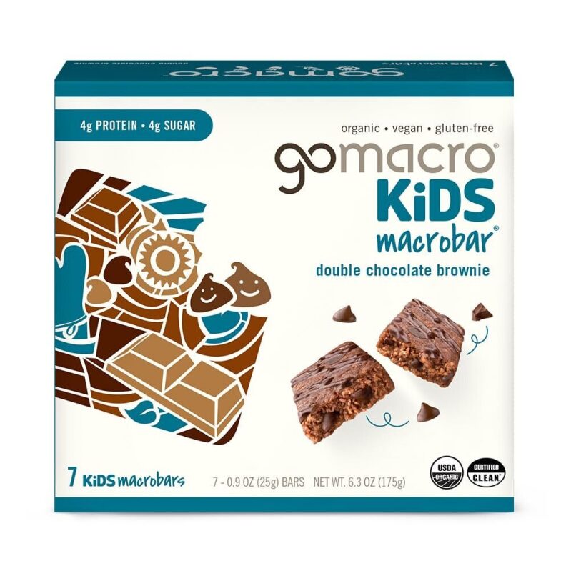 Gomacro Kids Double Chocolate Brownie Organic Bars