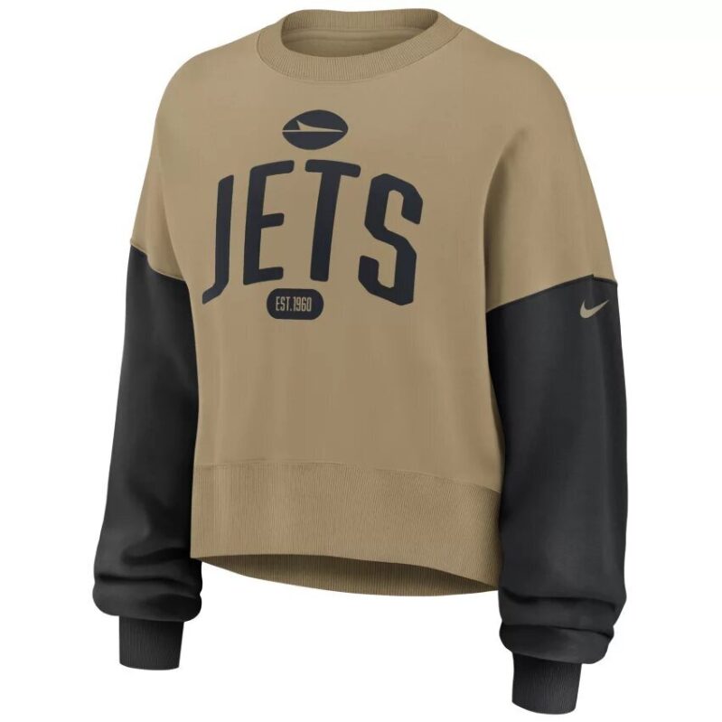 Nike Women's New York Jets Phoenix Rewind Crew Pullover Sweatshirt