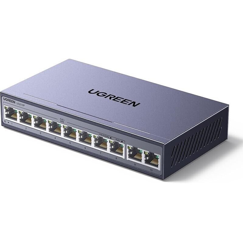 10-Port PoE Switch by UGREEN - Expand Your Network Efficiently