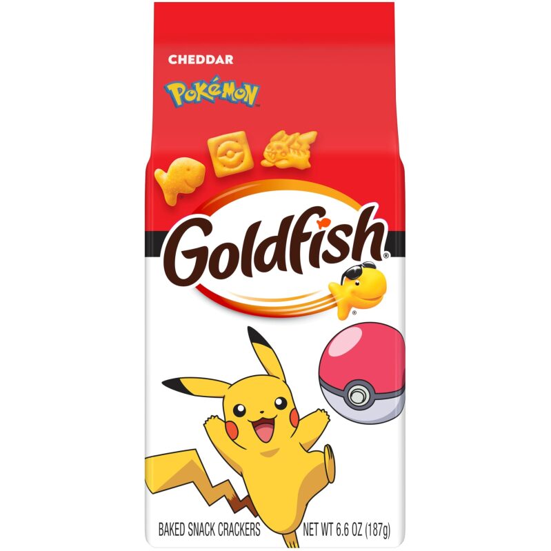 Goldfish Pokemon Cheddar Cheese Crackers 6.6oz - Fun and Tasty Snack