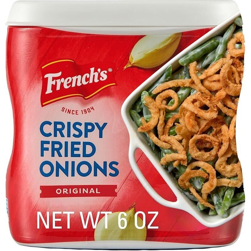 French's Crispy Fried Onions, Original 6oz - Perfect Holiday Dish Topper