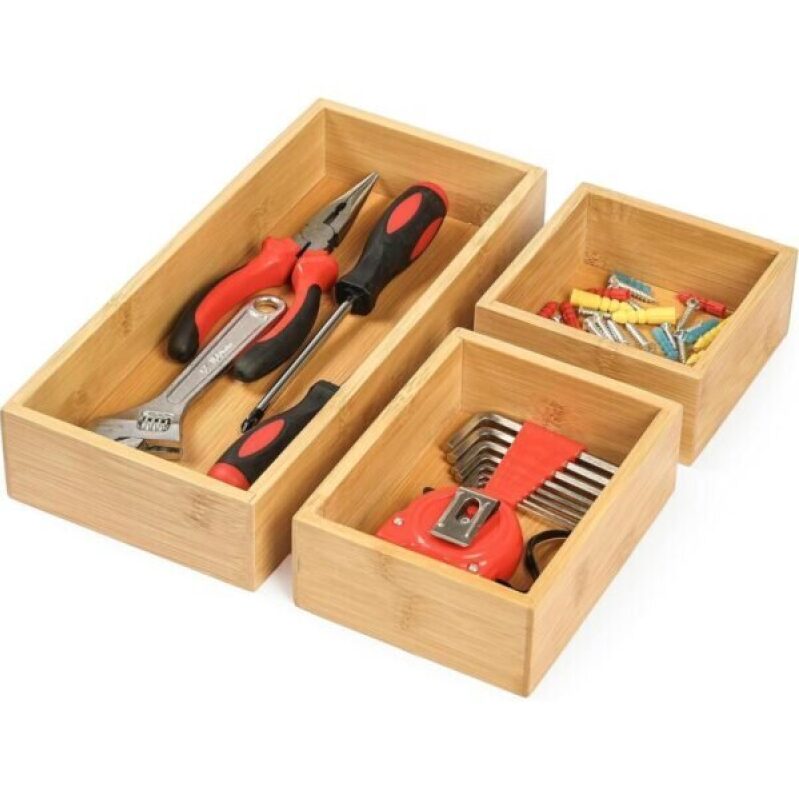 Bamboo Drawer Storage Box Set -40% off