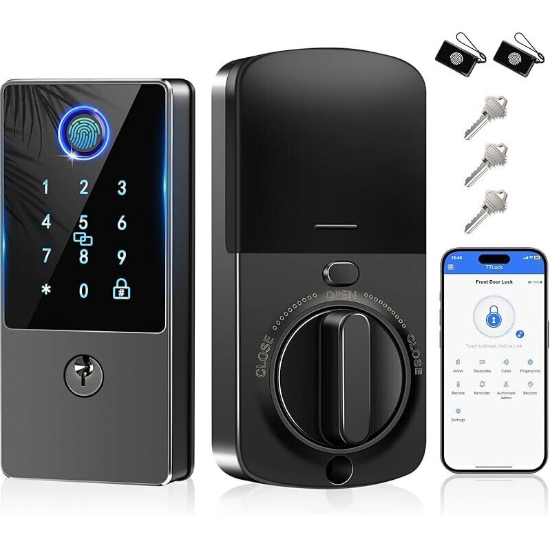 Volibel Smart Door Lock - Keyless Entry with Fingerprint, PIN, and Alexa