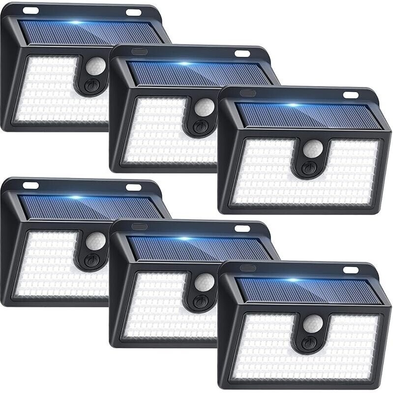 Claoner 149-LED Motion Sensor Solar Security Lights (6-Pack)