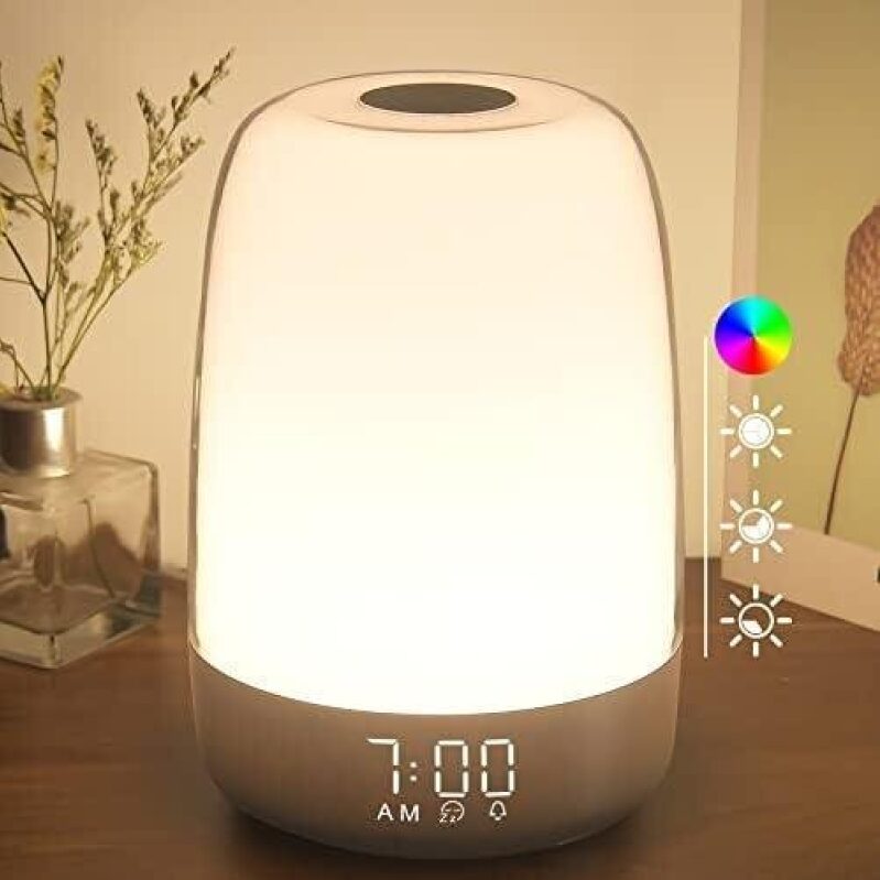 Awakening Night Light with Touch Control and Sunrise Alarm Clock, 69% Off