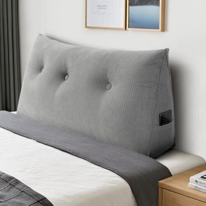 Comfortable Headboard Pillow with Pocket - 40% Off