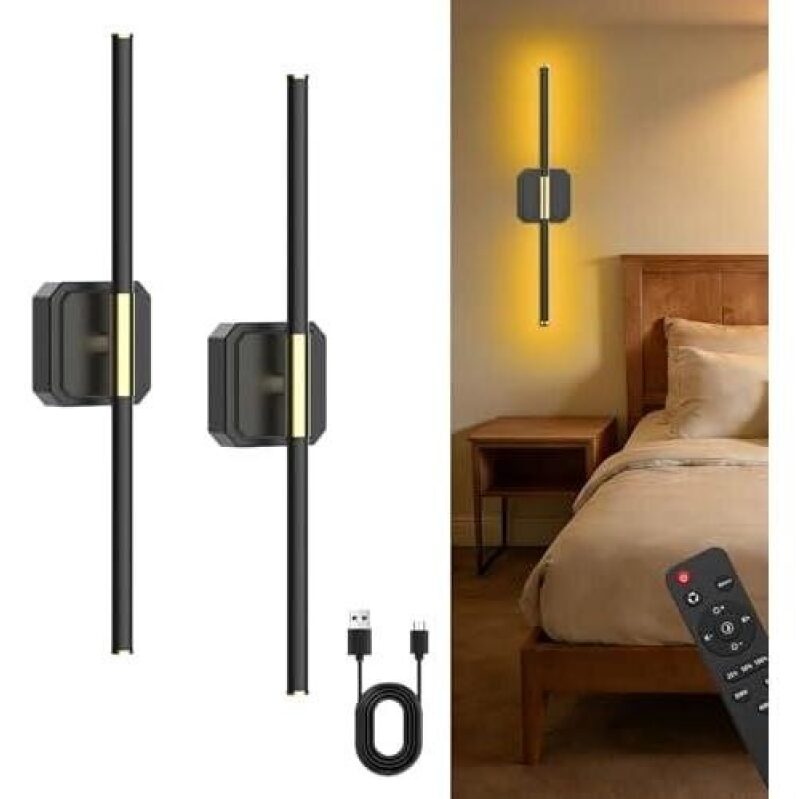 50% Off Remote Touch Wall Lamps - 2 Pack