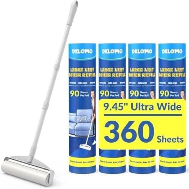 Ultra-Efficient Lint Roller Refills - 360 Sheets