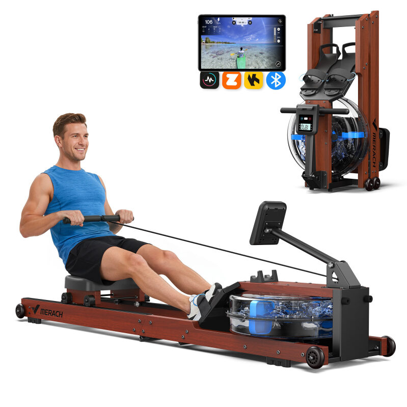 Merach R14 Pro Foldable Water Rowing Machine - 400lbs Capacity