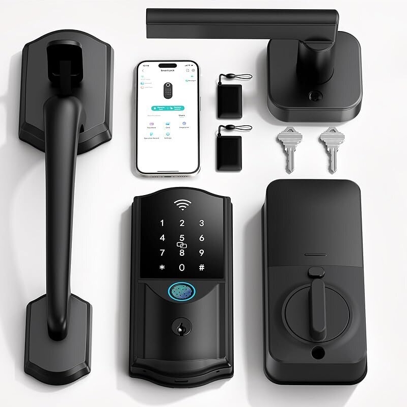 Firstriver WiFi Smart Front Door Lock with Handle