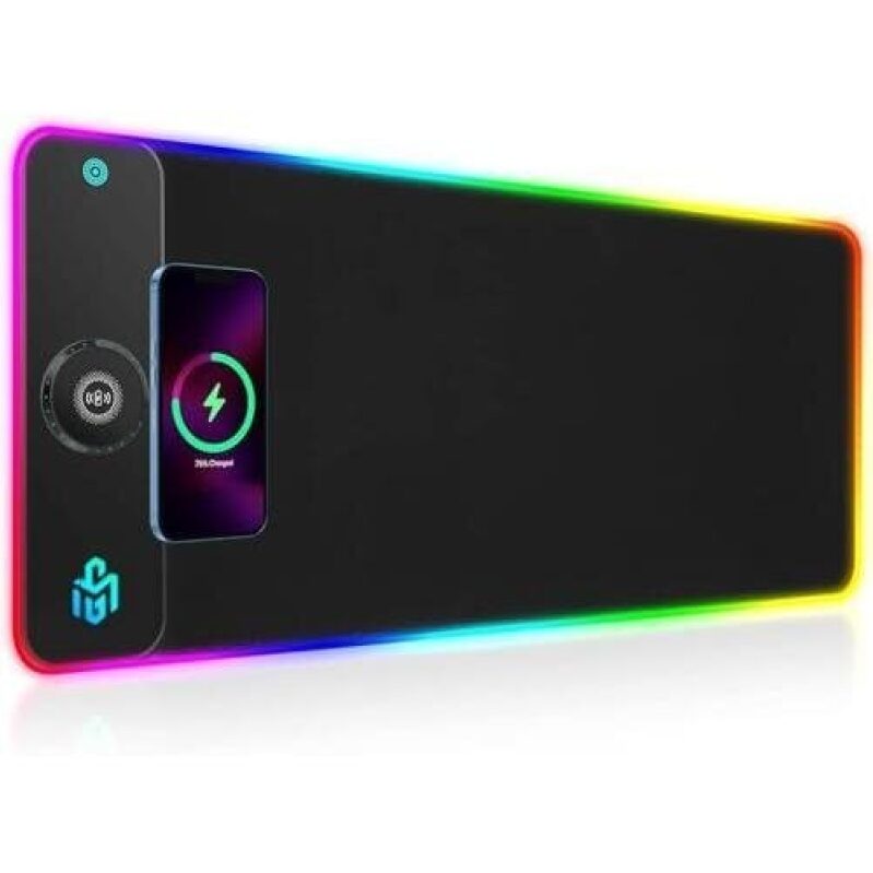 GIM RGB Gaming Mouse Pad with Wireless Charging - 50% OFF