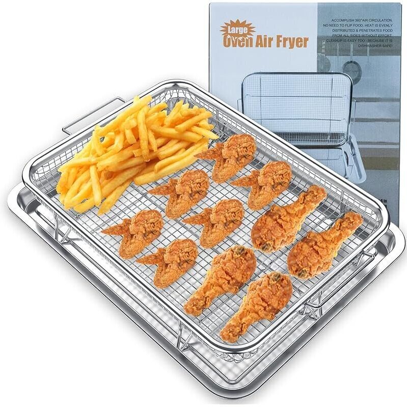 Maximize Cooking Efficiency with Seungch Air Fryer Basket and Tray Set