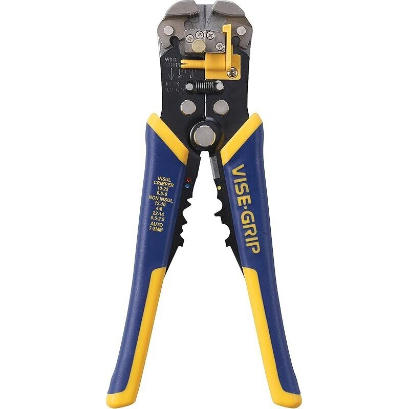 Irwin VISE-GRIP 8-Inch Self-Adjusting Wire Stripper - Durable & Versatile Tool