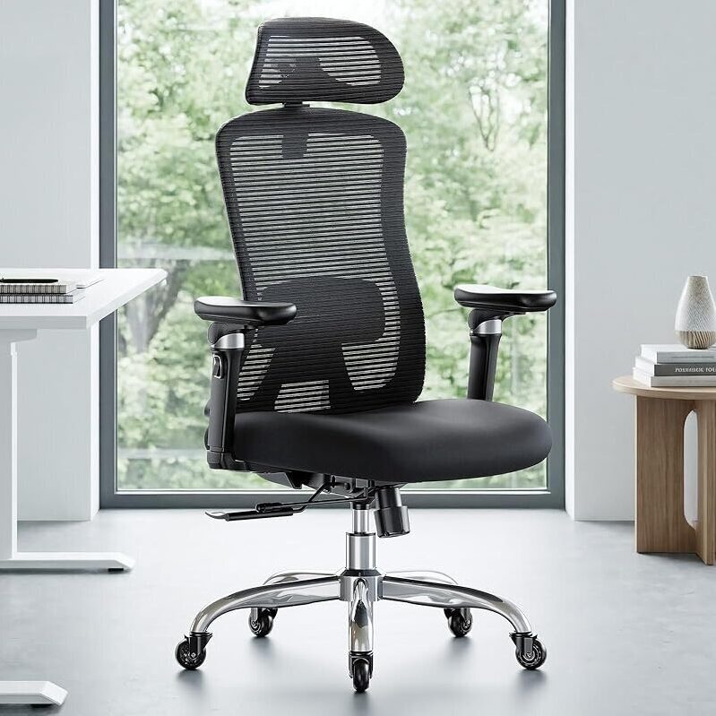 Ergonomic Office Chair with 6D Armrests - Perfect for Long Hours
