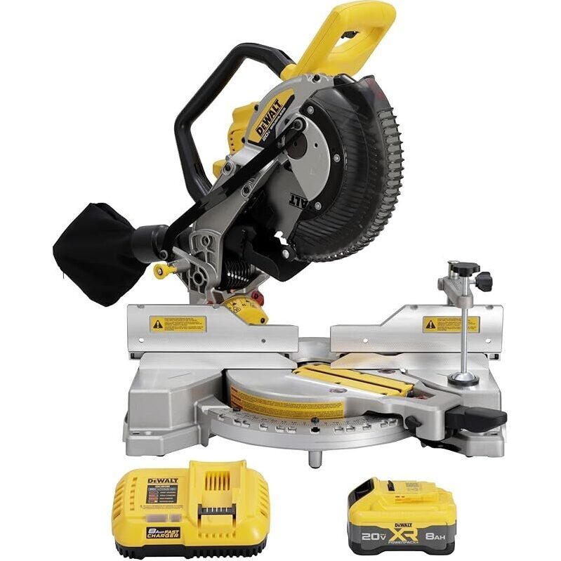 DEWALT 20V MAX XR 10 in. Double Bevel Fixed Miter Saw Kit - Precision Power Tool
