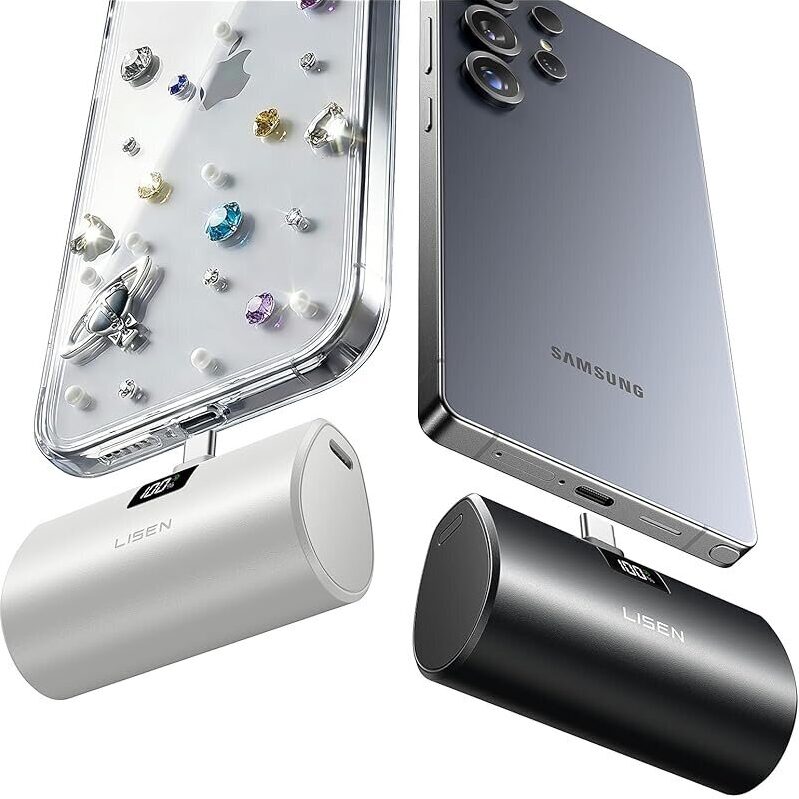 LISEN 6800mAh 22.5W Mini Portable Charger - Compact & Reliable Power Solution