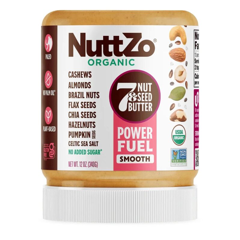 NuttZo Organic Power Fuel 7 Nuts and Seeds Butter - 12oz Jar