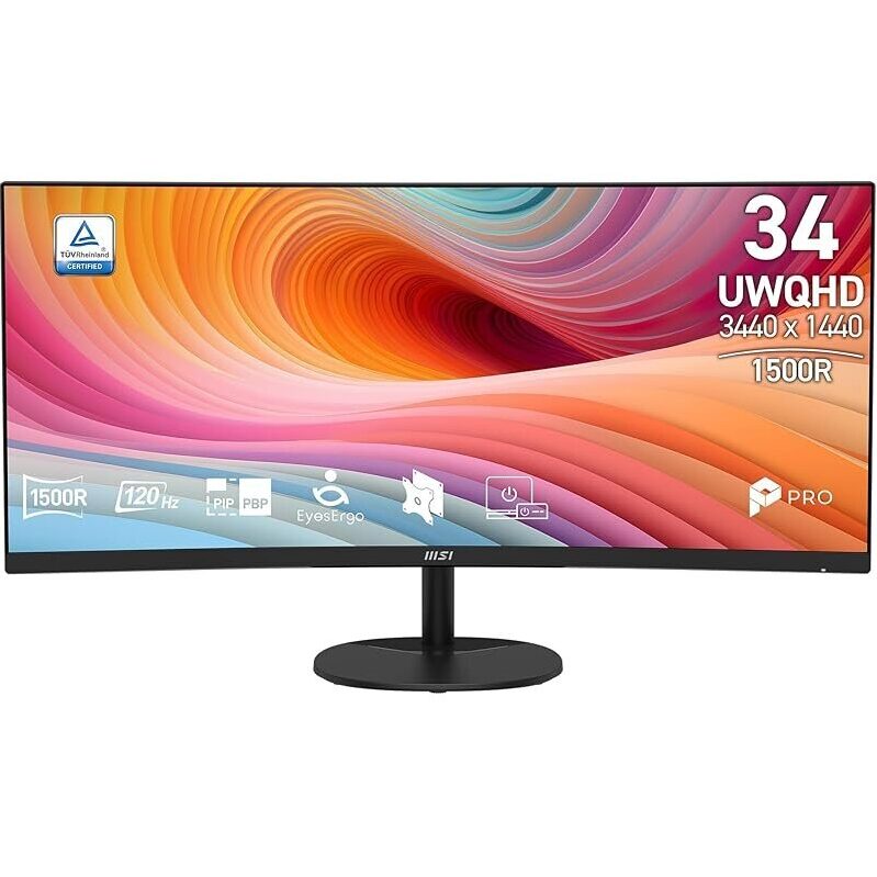Expand Your Workspace with MSI PRO MP341CQ E12 34-inch UWQHD Monitor