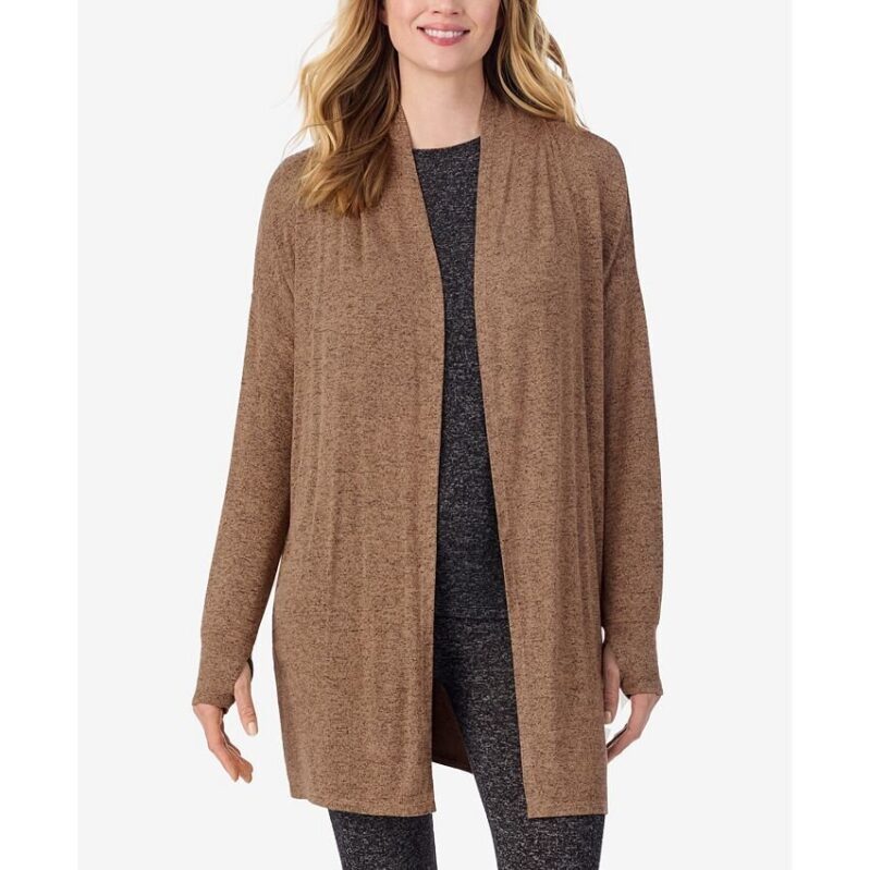 Cuddl Duds Women's SoftKnit Wrap Top - Stylish, Adjustable, Comfortable